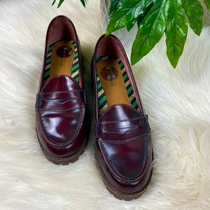 Sperry: Women's Red Leather Chunky Loafers